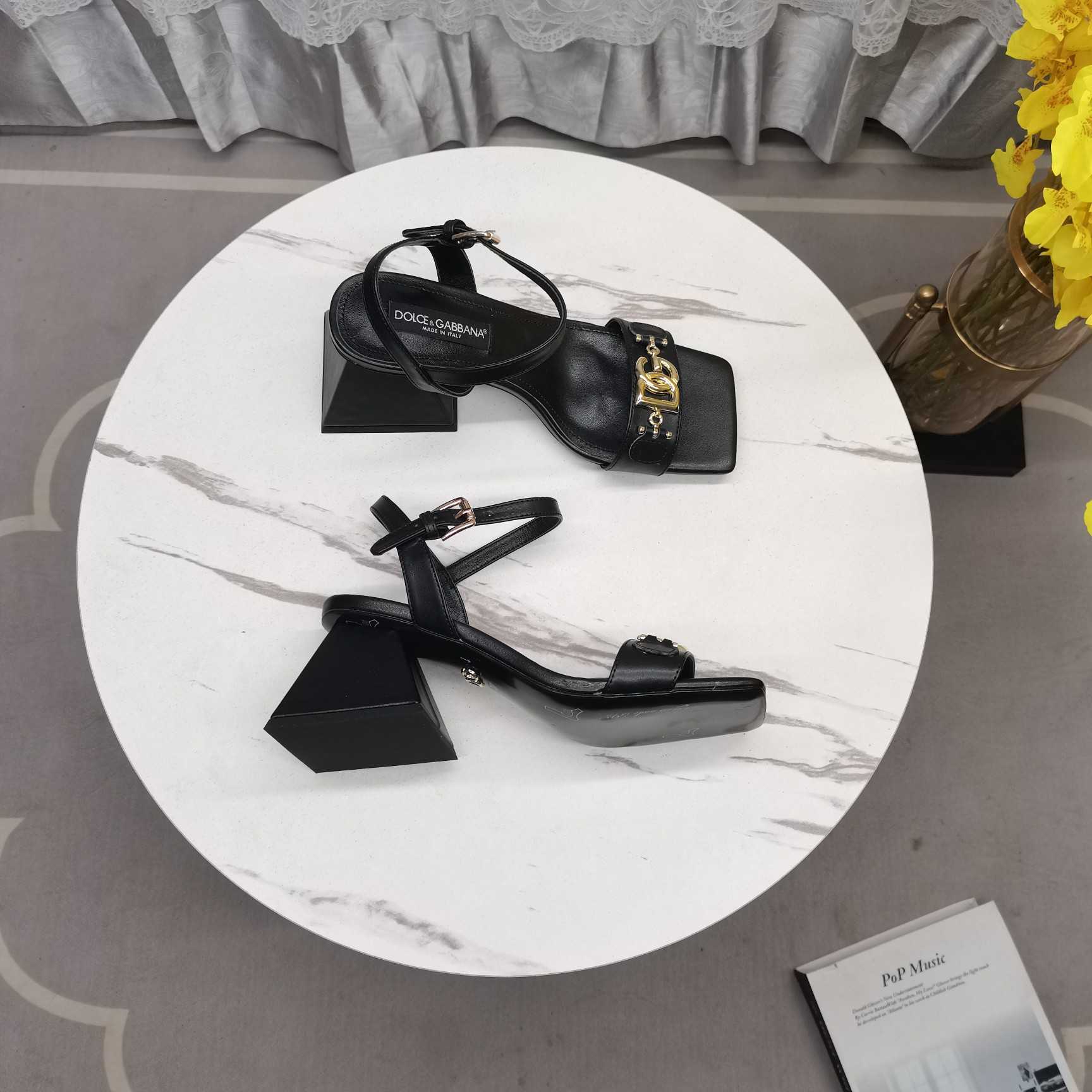 Dolce & Gabbana Nappa-look Fabric Sandals - DopestKickz