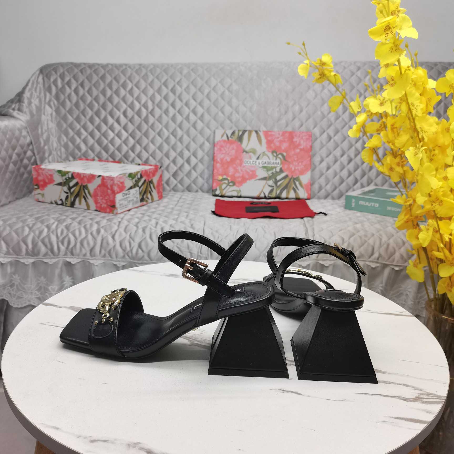 Dolce & Gabbana Nappa-look Fabric Sandals - DopestKickz