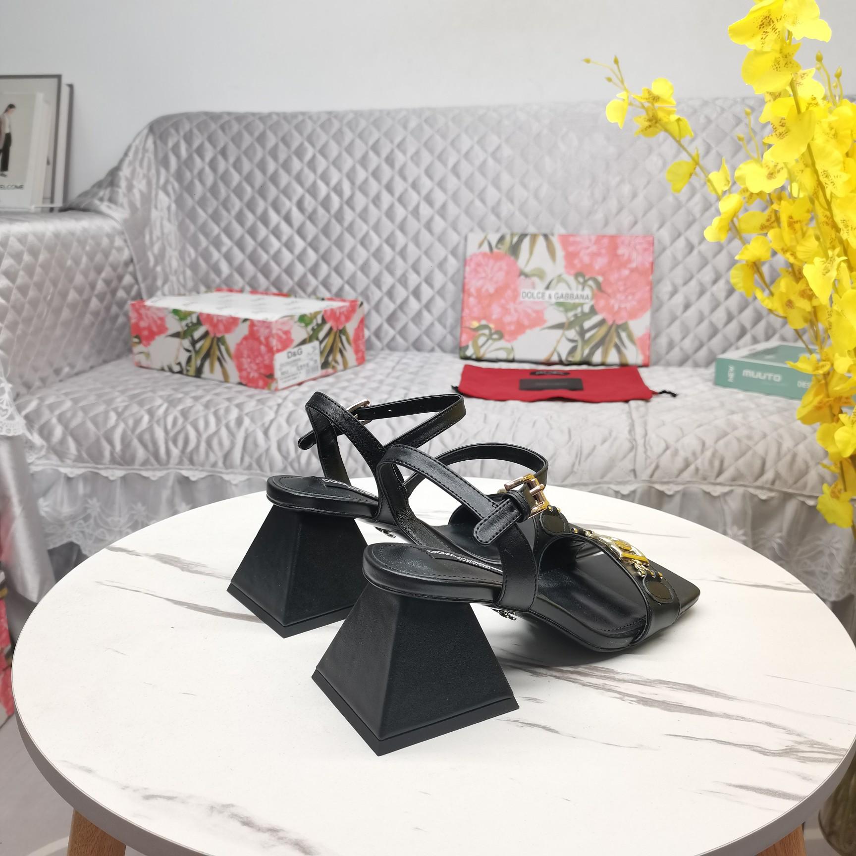 Dolce & Gabbana Nappa-look Fabric Sandals - DopestKickz