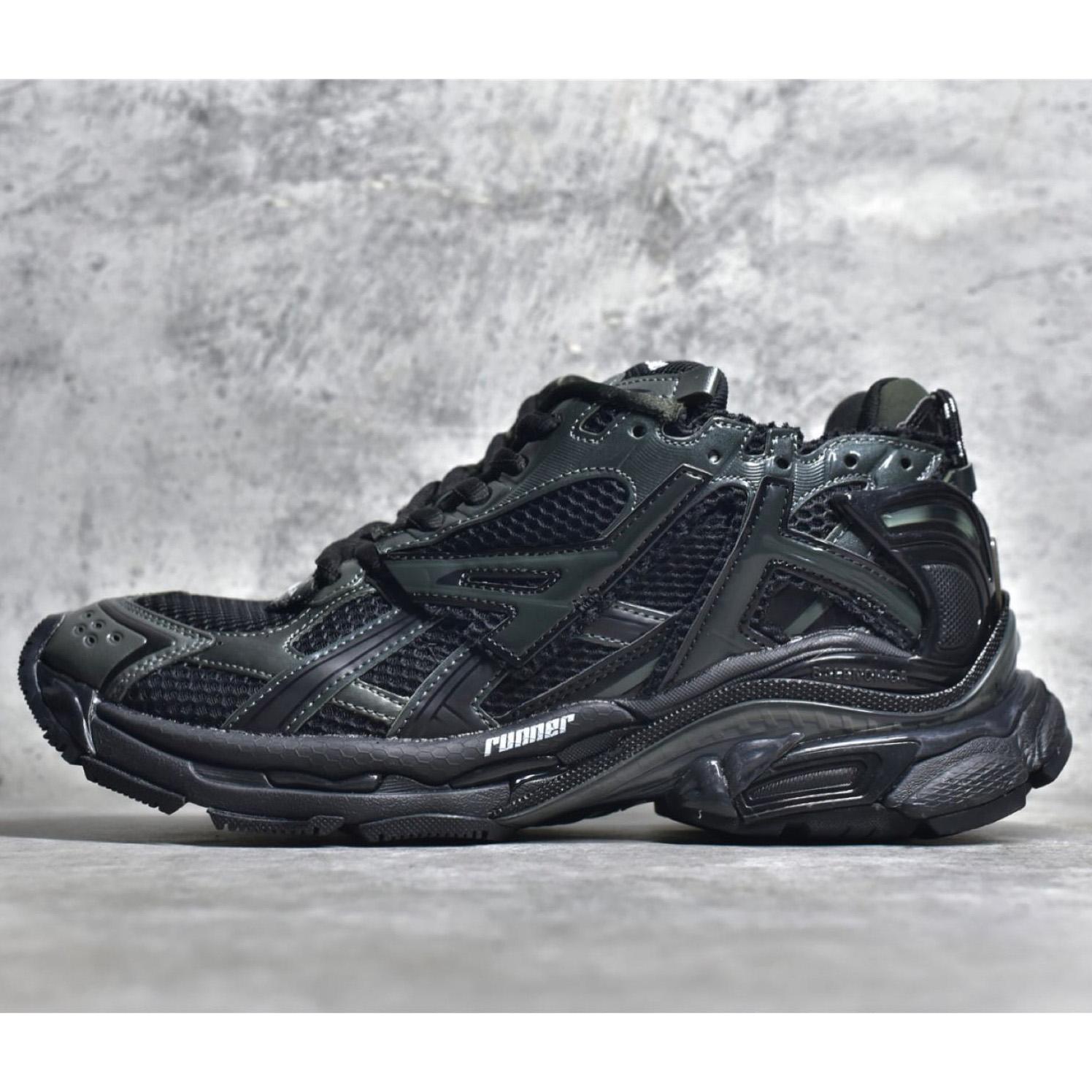 Balenciaga Runner Sneaker In Black - DopestKickz