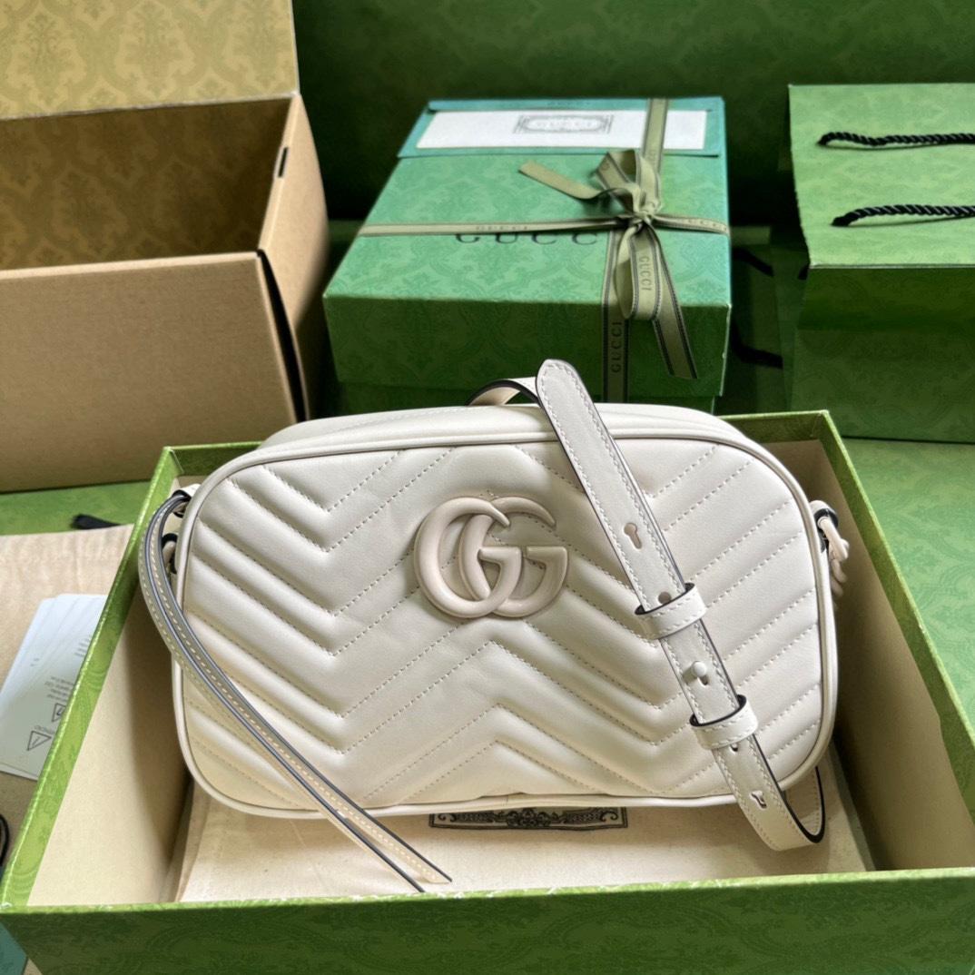 Gucci GG Marmont Matelassé Shoulder Bag(24*13*7cm) - DopestKickz