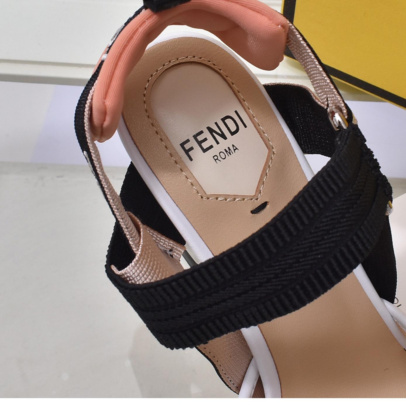 Fendi Colibrì Pink Mesh High-heeled Slingbacks - DopestKickz