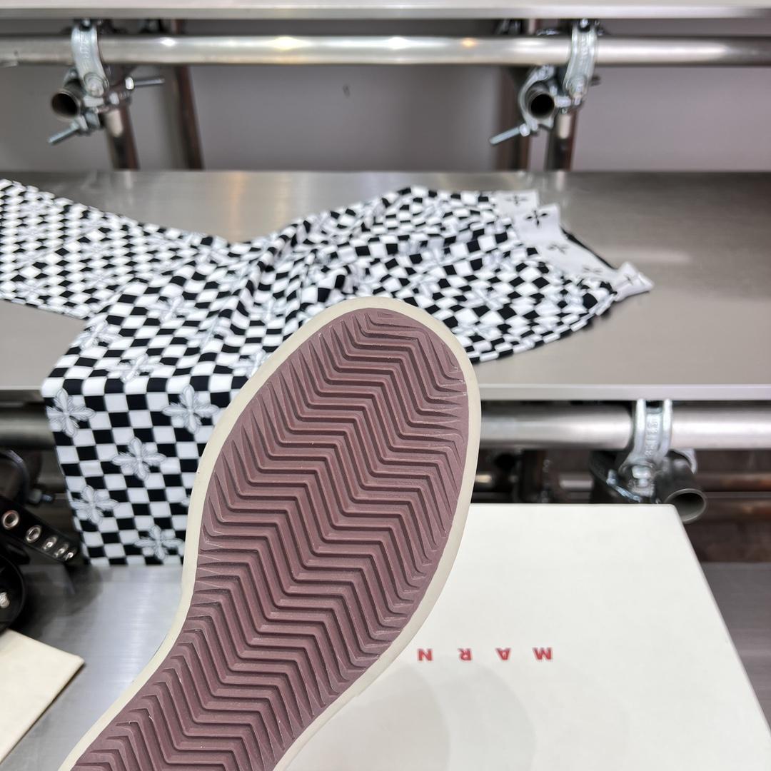 Marni Black Denim Pablo Lace-up Sneaker - DopestKickz