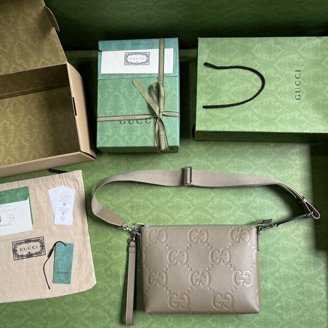 Gucci Jumbo GG Medium Messenger Bag(31-24.5-5cm) - DopestKickz