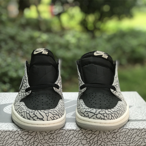 Air Jordan 1 Low OG “Black Cement” Sneaker      CZ0790-001 - DopestKickz