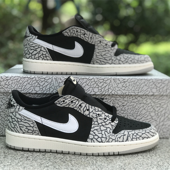 Air Jordan 1 Low OG “Black Cement” Sneaker      CZ0790-001 - DopestKickz