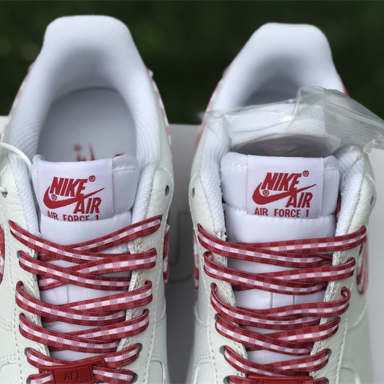 Nike Air Force 1 Low 'Red Gingham' Sneaker       DZ2784-101 - DopestKickz