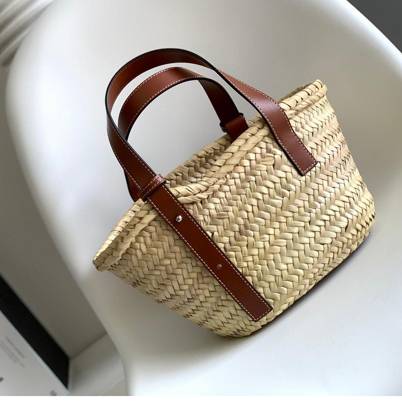Loewe Basket Bag Woven Raffia  (33*17*13cm ) - DopestKickz