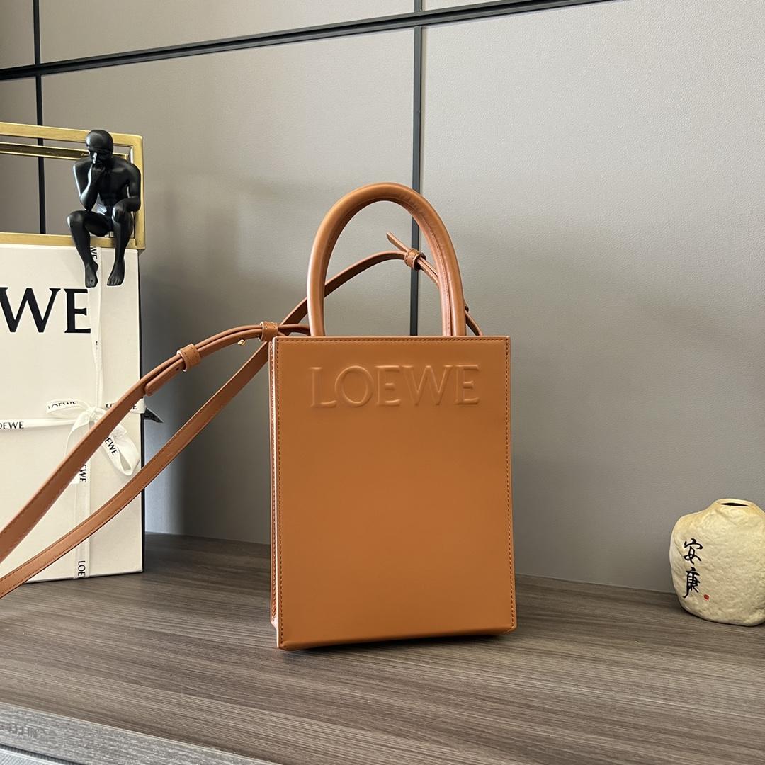 Loewe Standard A5 Tote In Sleek Calfskin - DopestKickz
