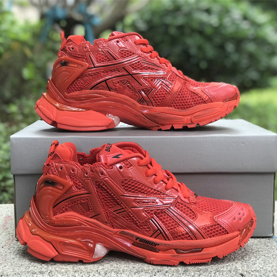 Balenciaga Runner Sneaker In Red - DopestKickz