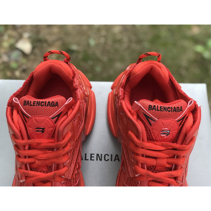 Balenciaga Runner Sneaker In Red - DopestKickz