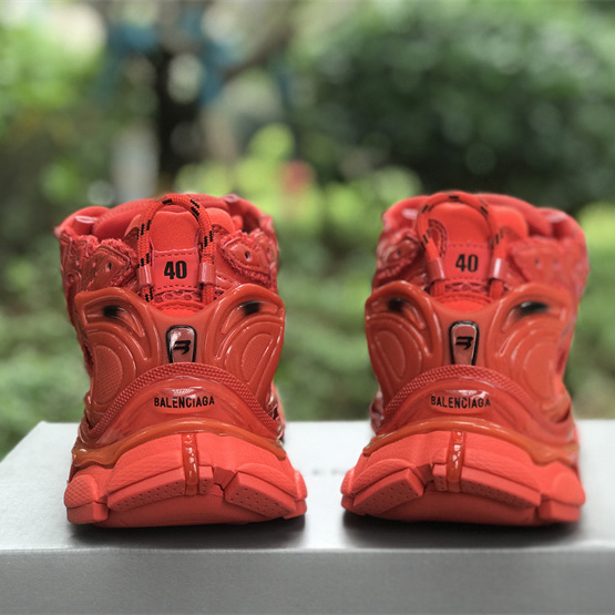 Balenciaga Runner Sneaker In Red - DopestKickz