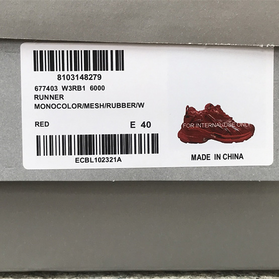 Balenciaga Runner Sneaker In Red - DopestKickz