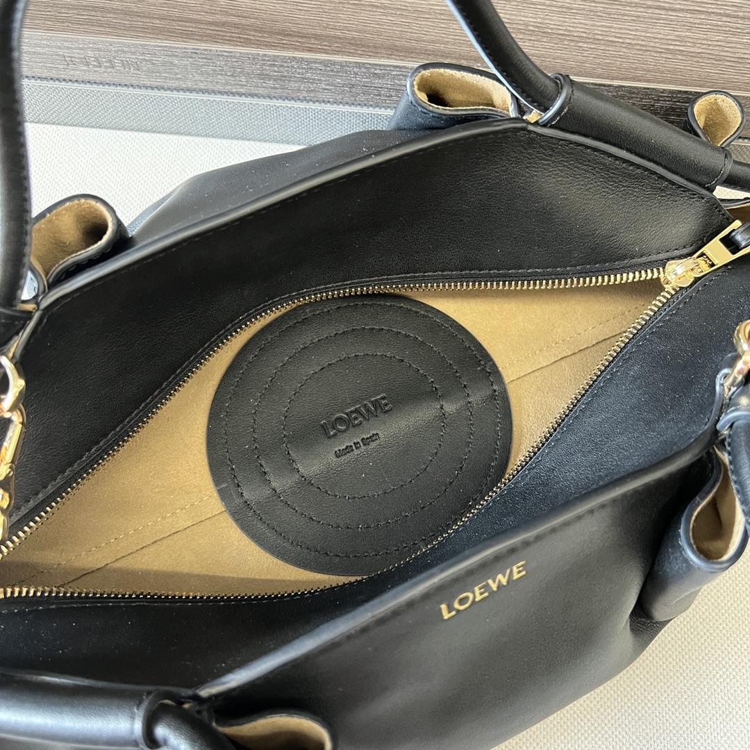 Loewe Small Paseo Bag In Shiny Nappa Calfskin - DopestKickz