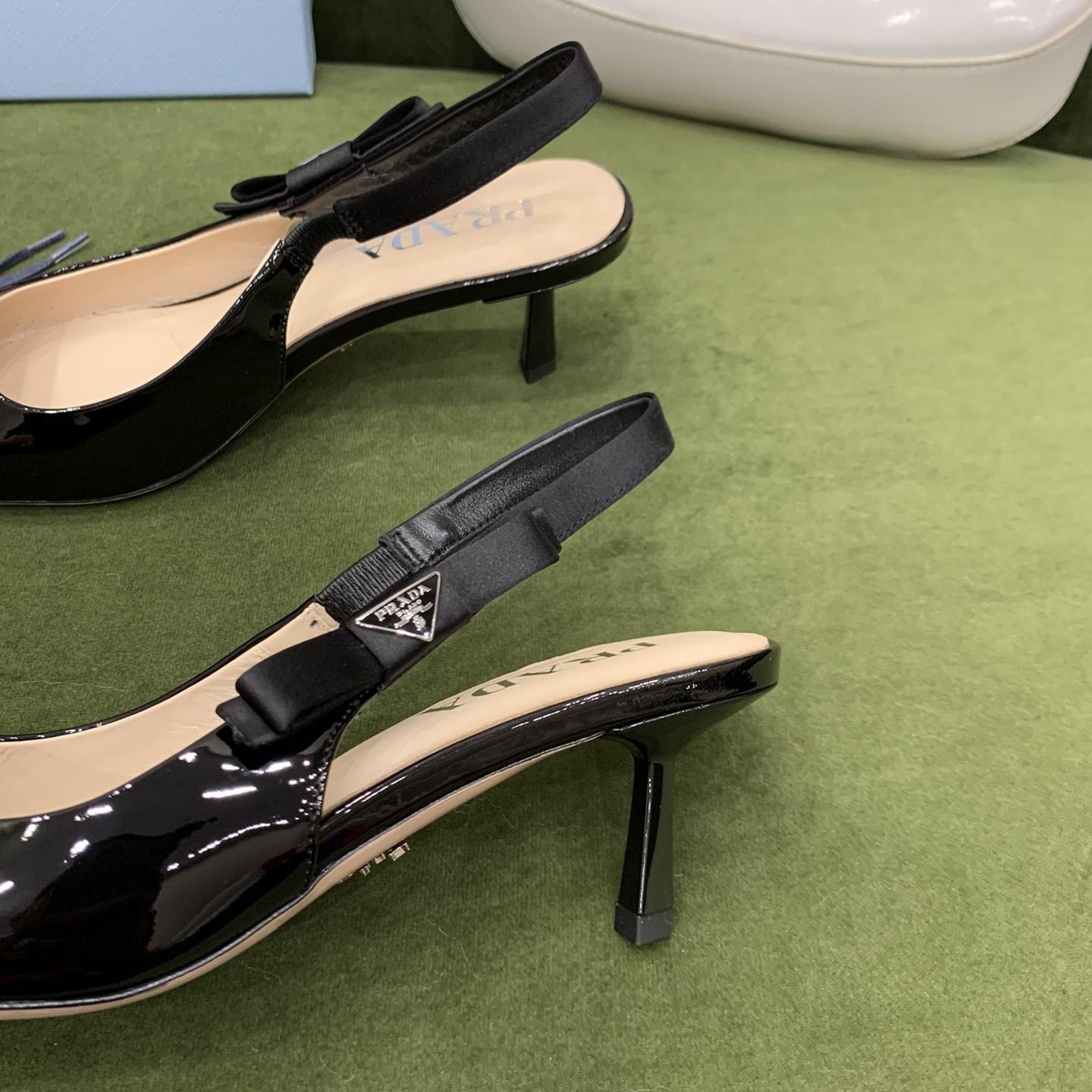 Prada Patent Leather Slingbacks - DopestKickz