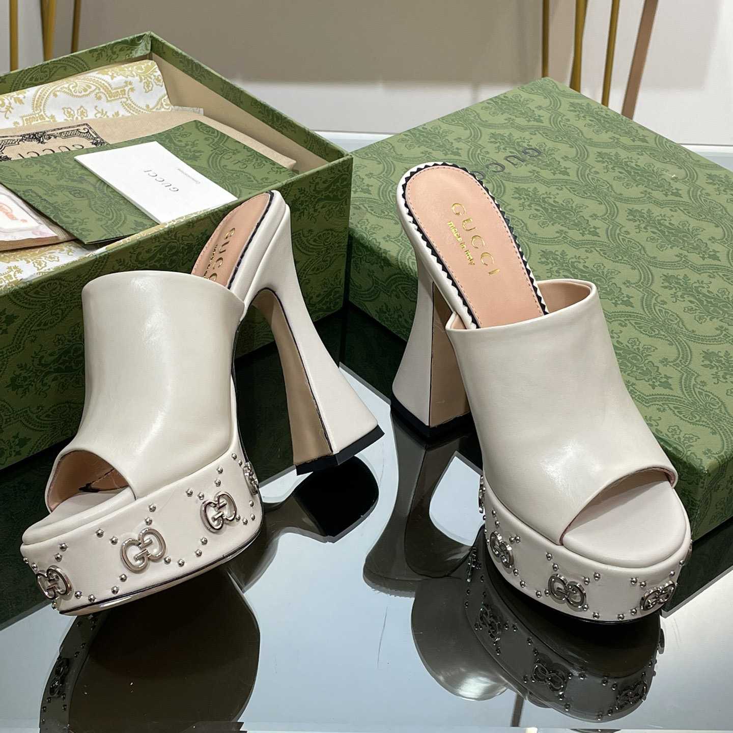 Gucci Women's Platform Slide Sandal - DopestKickz