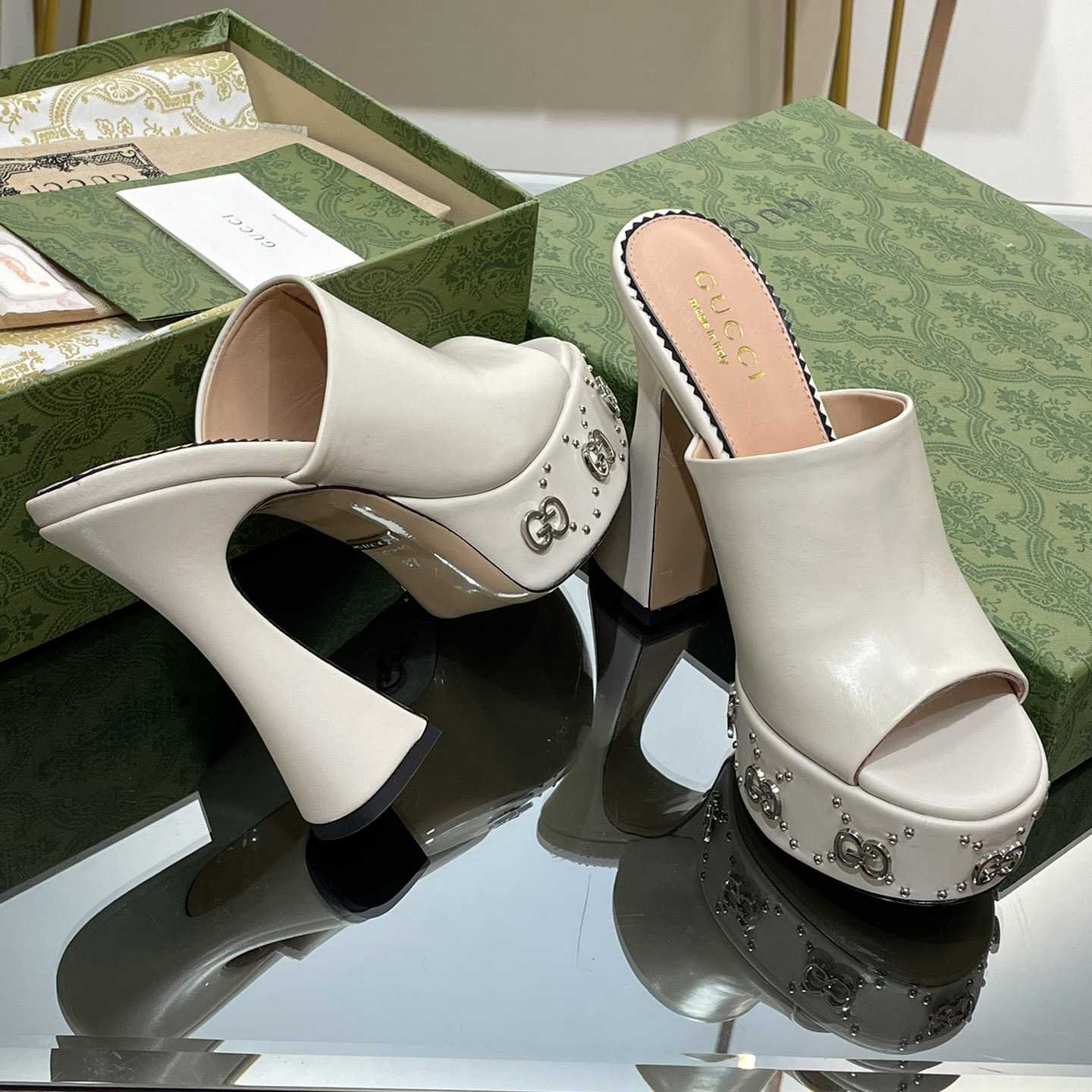 Gucci Women's Platform Slide Sandal - DopestKickz