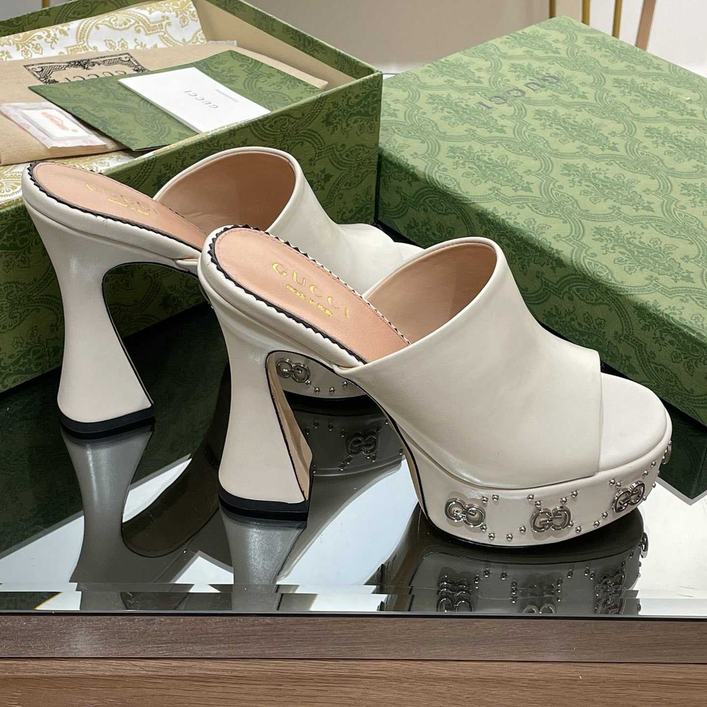 Gucci Women's Platform Slide Sandal - DopestKickz