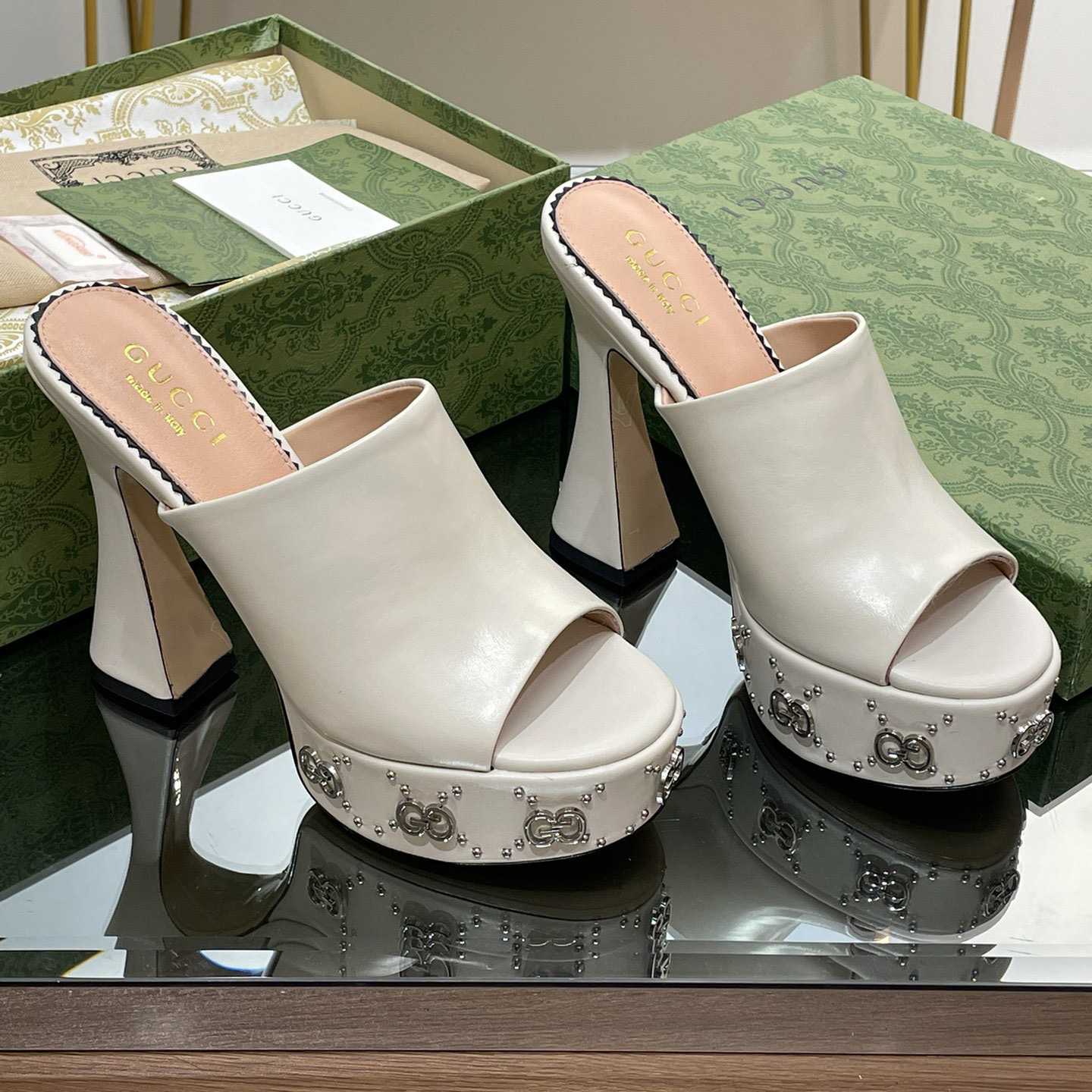 Gucci Women's Platform Slide Sandal - DopestKickz