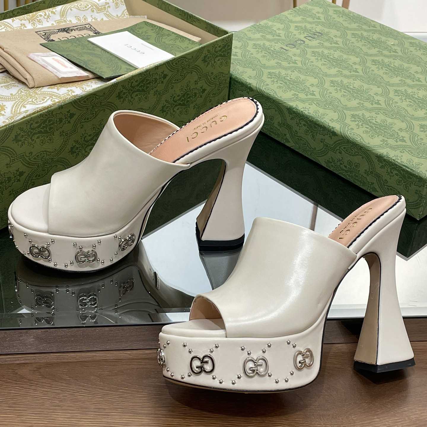 Gucci Women's Platform Slide Sandal - DopestKickz