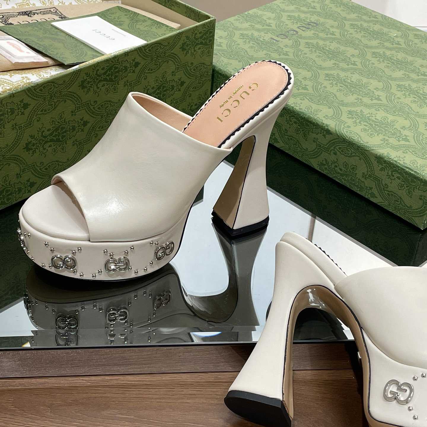 Gucci Women's Platform Slide Sandal - DopestKickz