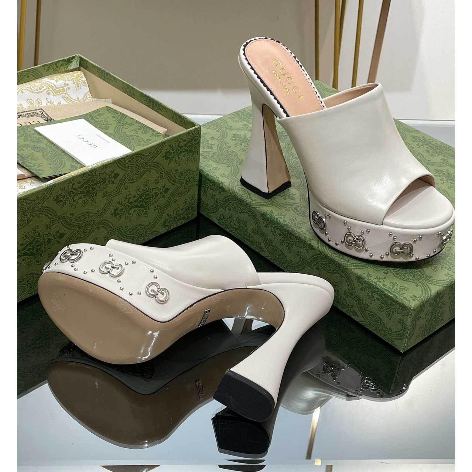 Gucci Women's Platform Slide Sandal - DopestKickz