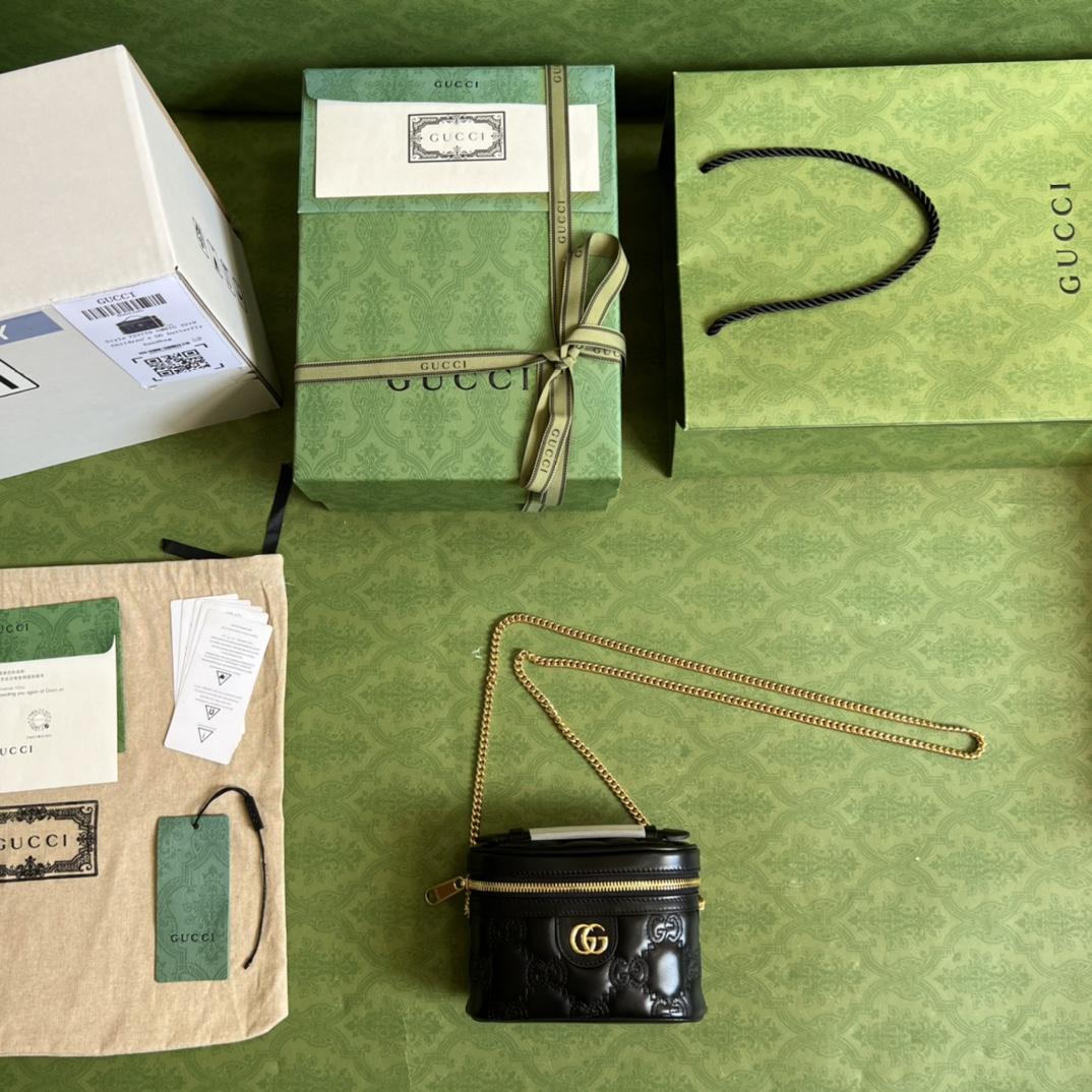 Gucci GG Matelassé Top Handle Mini Bag(16-10.5-5cm) - DopestKickz