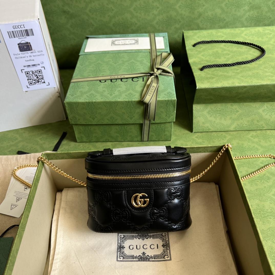 Gucci GG Matelassé Top Handle Mini Bag(16-10.5-5cm) - DopestKickz