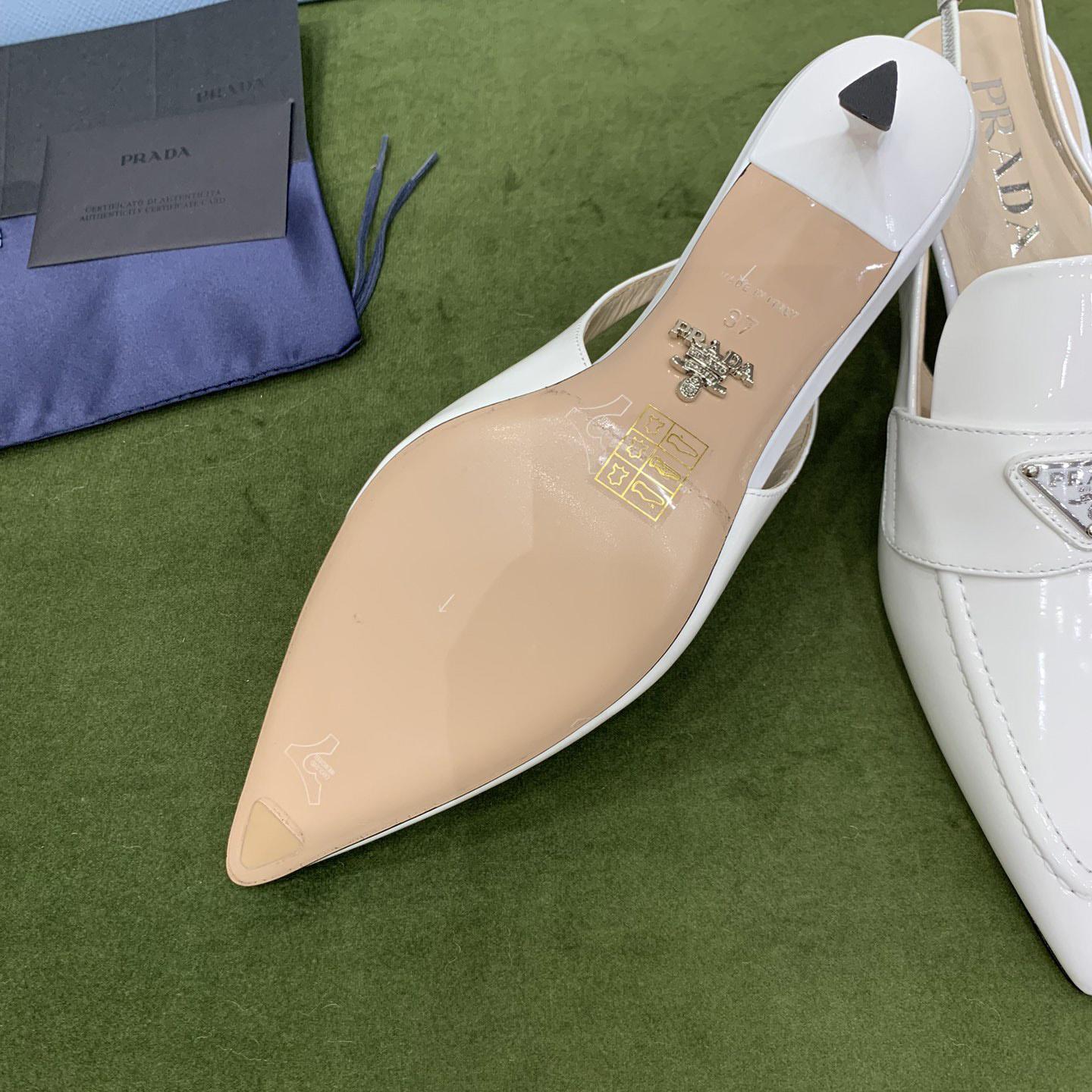 Prada Patent Leather Slingbacks - DopestKickz