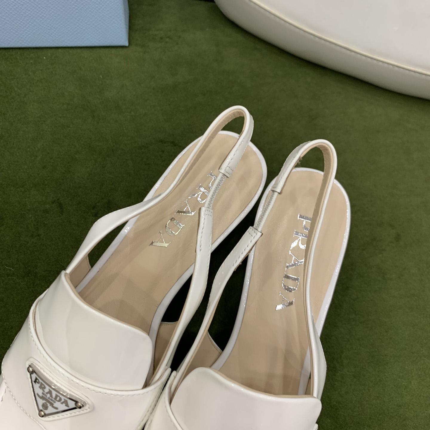 Prada Patent Leather Slingbacks - DopestKickz