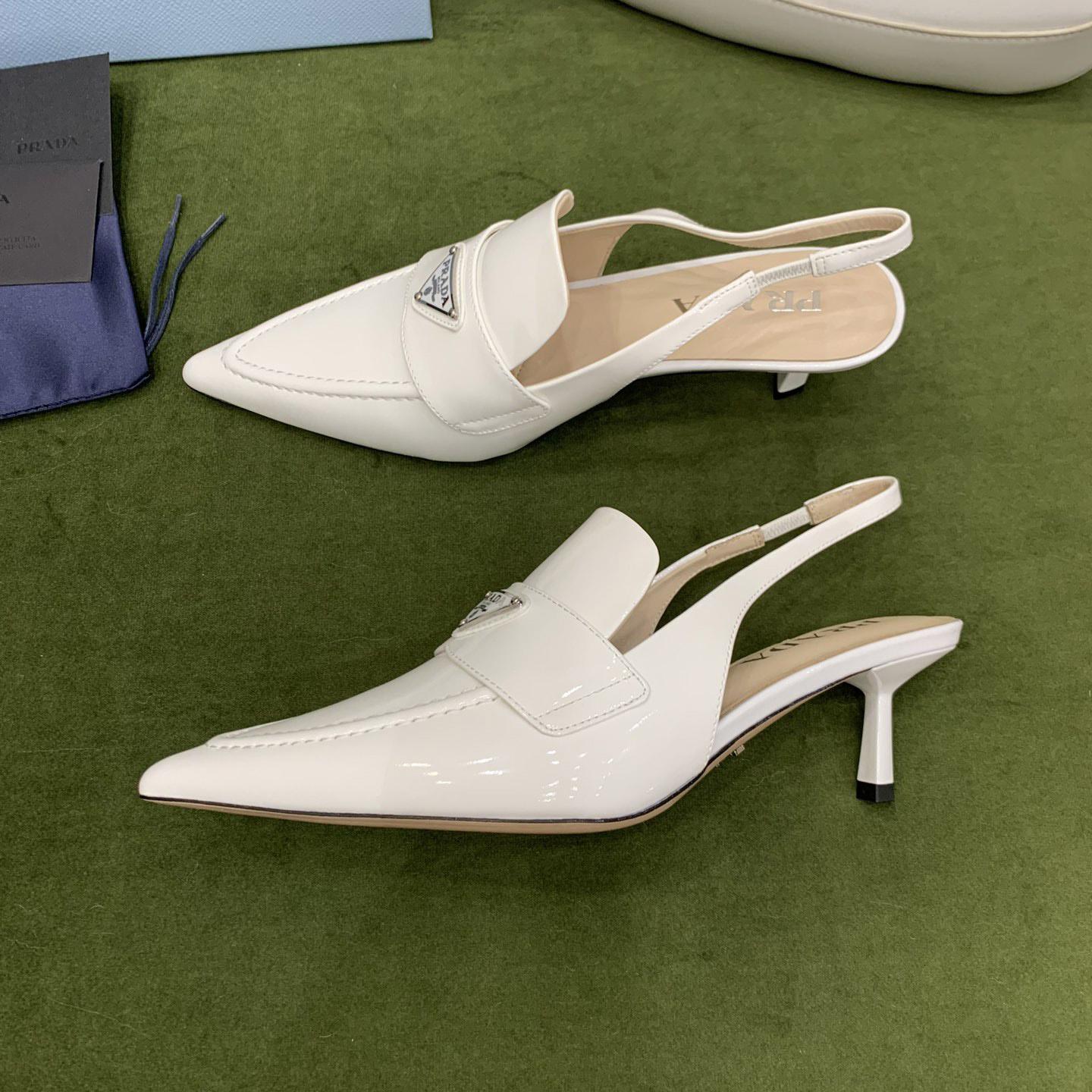 Prada Patent Leather Slingbacks - DopestKickz