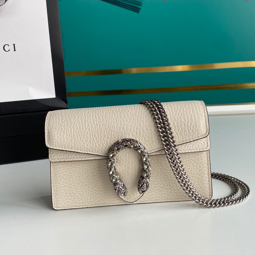 Gucci Dionysus Super Mini Leather Bag(16.5-10-4.5cm)    - DopestKickz