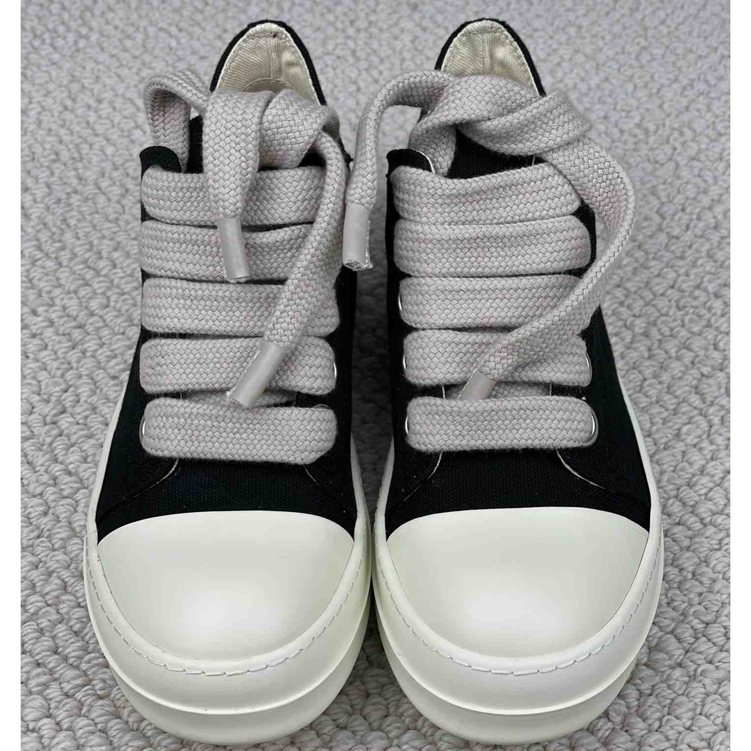 Rick Owens Canvas Low-Top Sneakers - DopestKickz