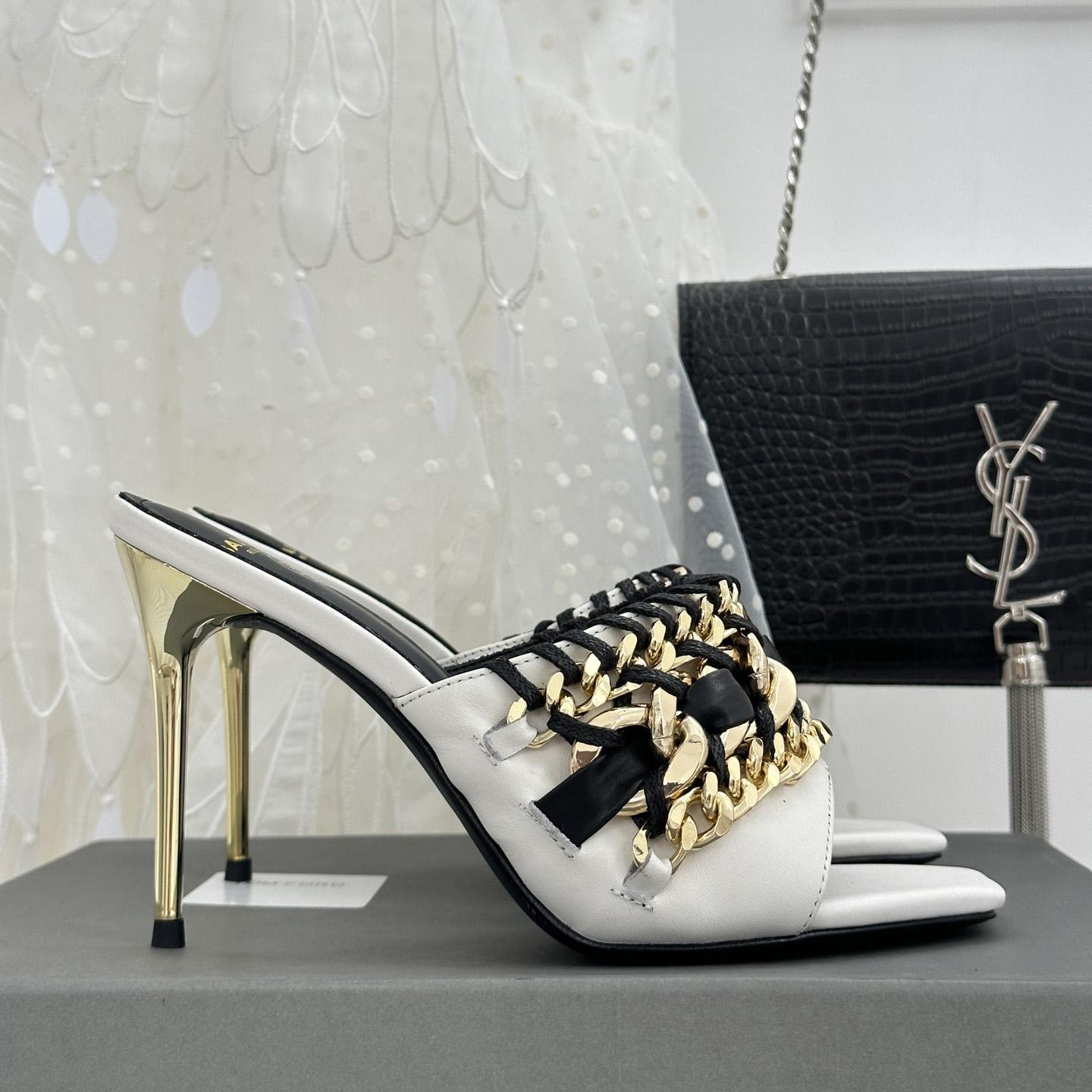 Balmain Chain-link Detail 110mm Pumps - DopestKickz