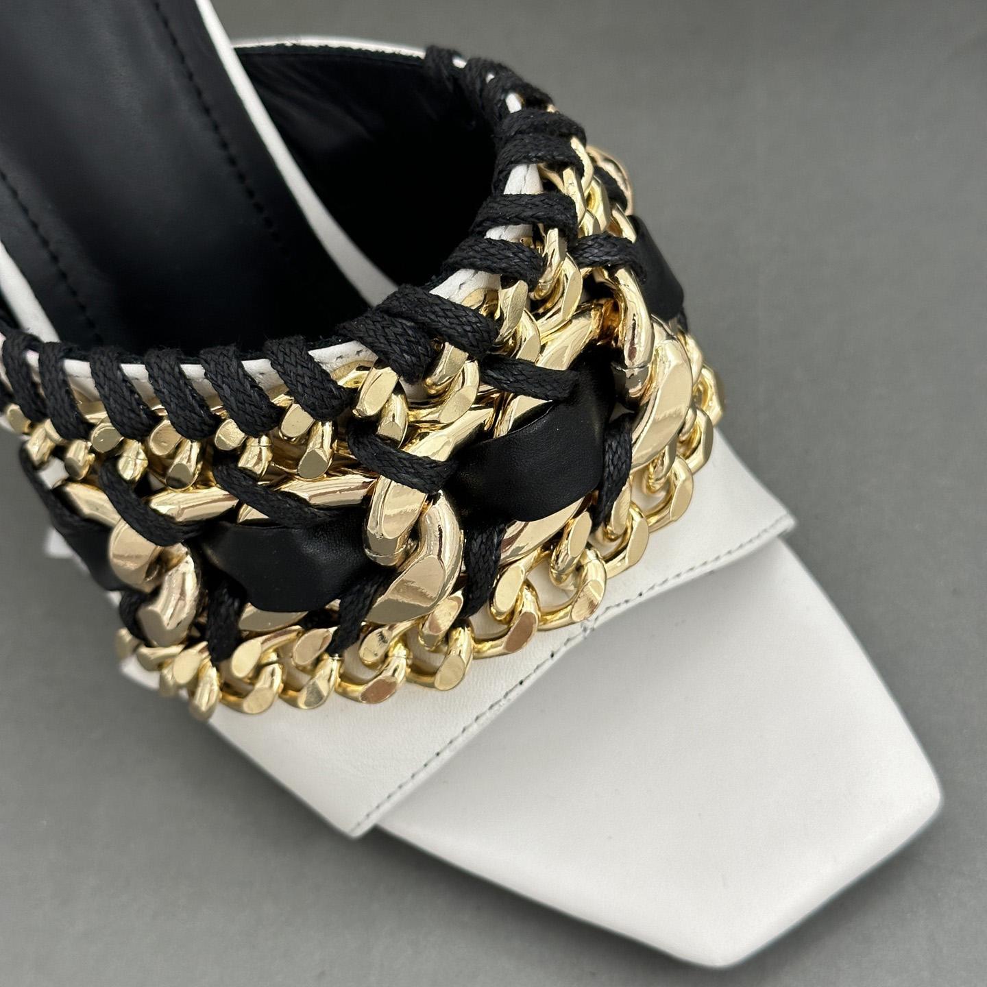 Balmain Chain-link Detail 110mm Pumps - DopestKickz