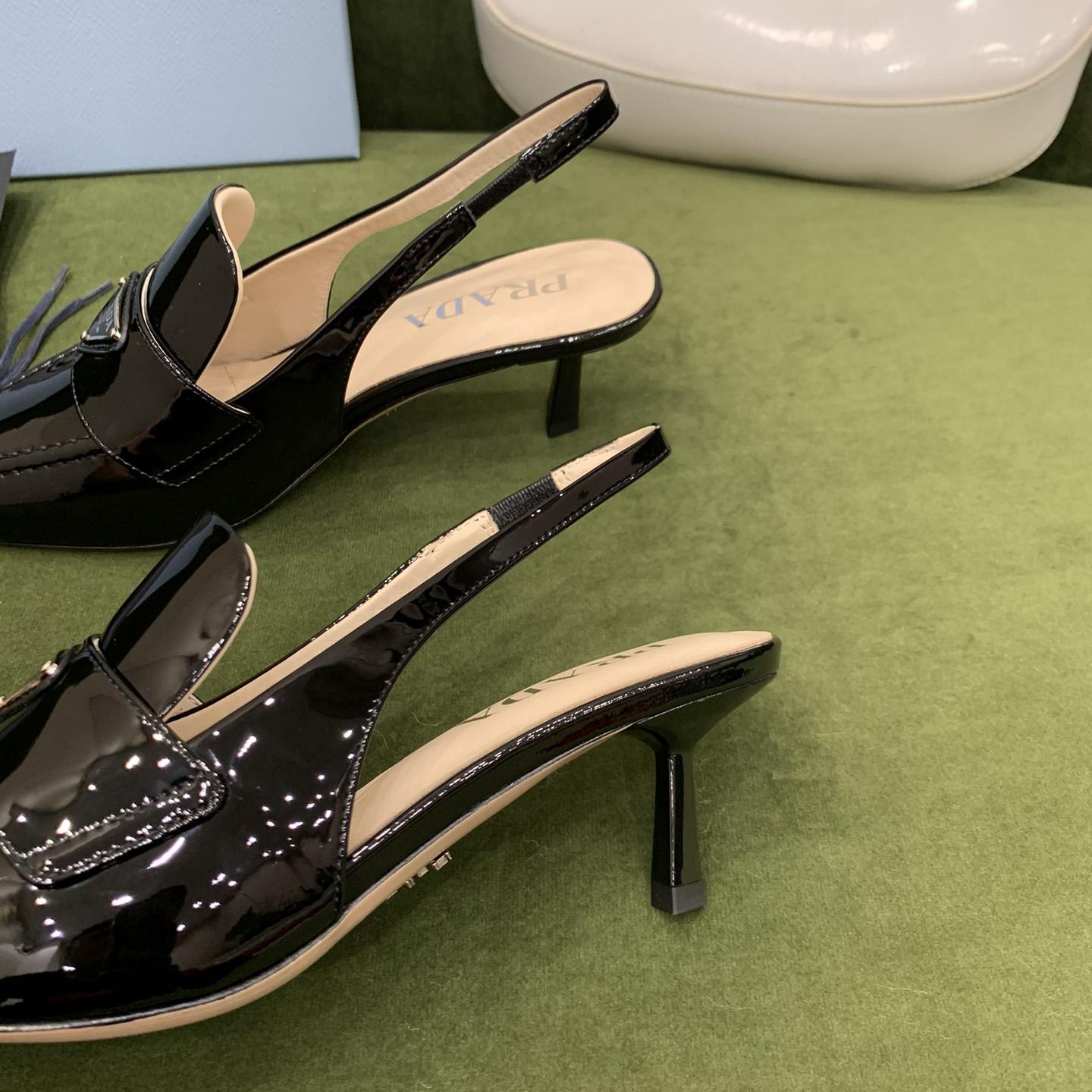 Prada Patent Leather Slingbacks - DopestKickz