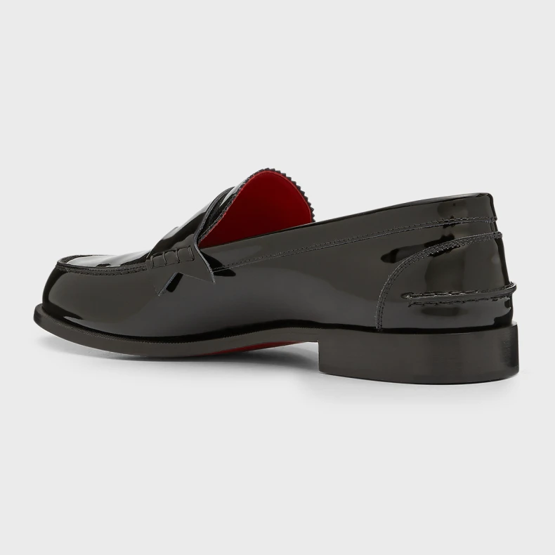 Christian Louboutin Men's No Penny Patent Leather Penny Loafers - DopestKickz
