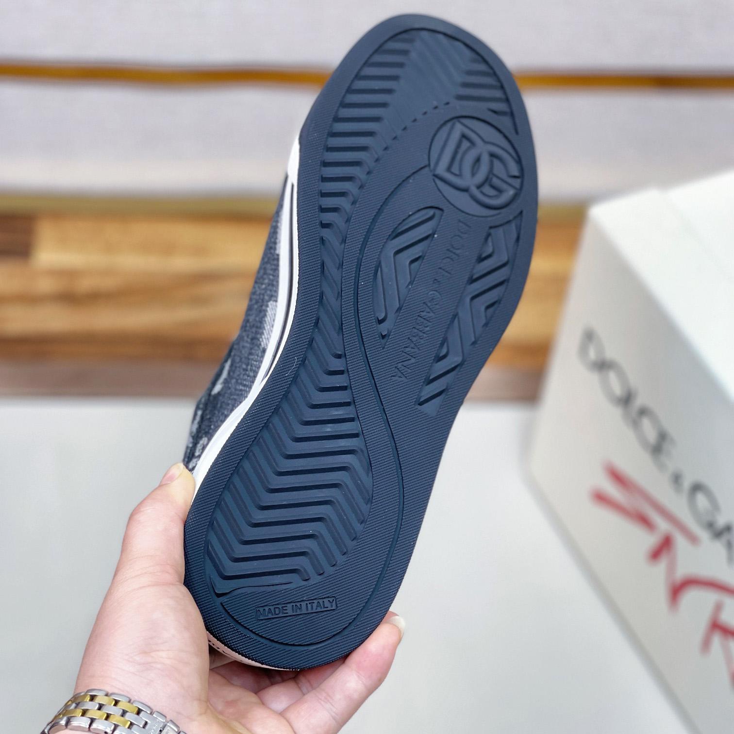 Dolce & Gabbana New Roma Sneakers With Denim Logo - DopestKickz