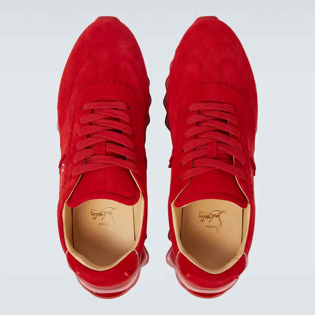 Christian Louboutin Loubishark Suede Sneakers - DopestKickz