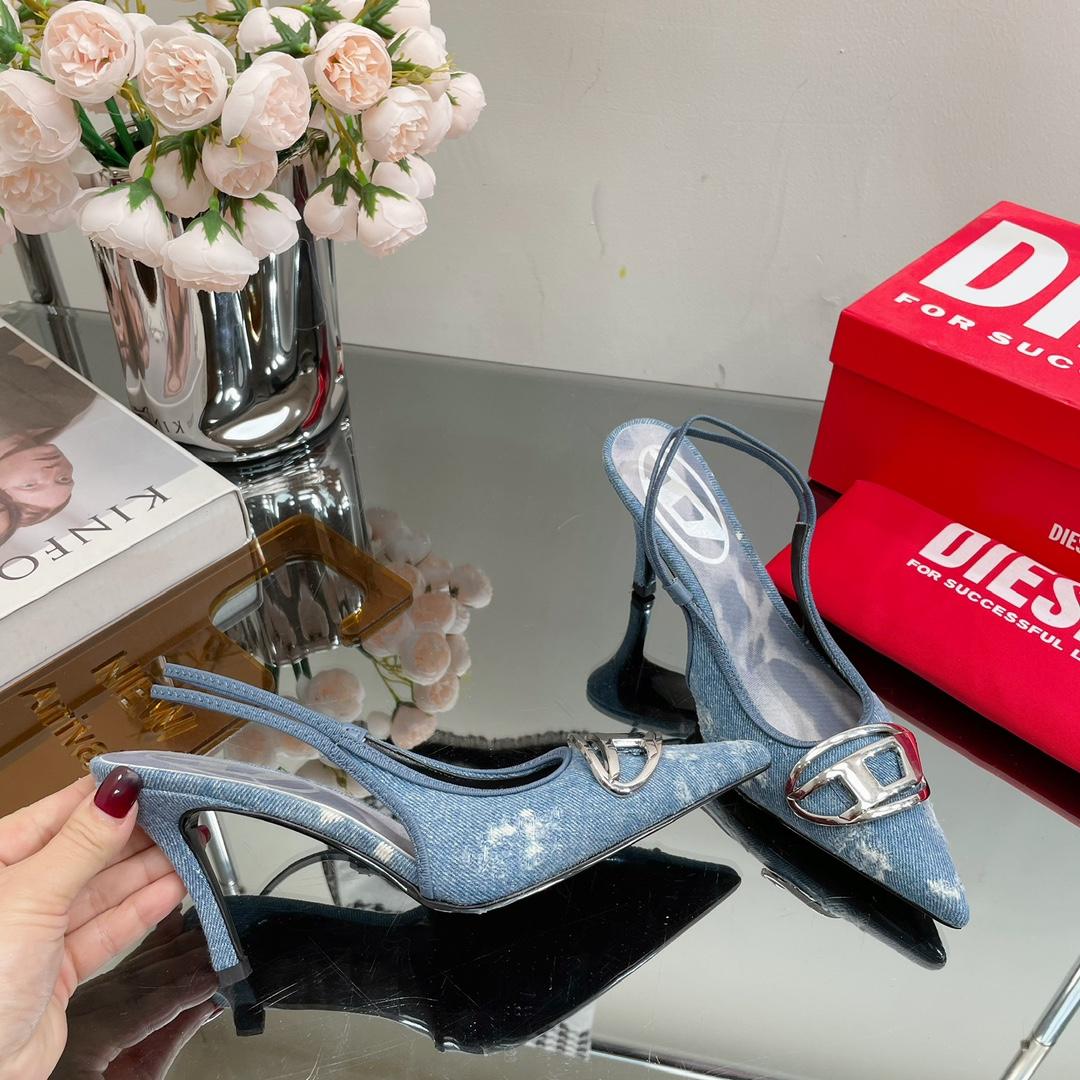 Diesel Women's Blue Venus Heels - DopestKickz