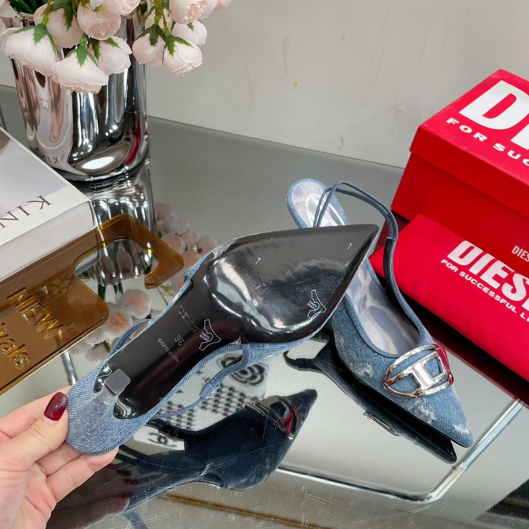 Diesel Women's Blue Venus Heels - DopestKickz