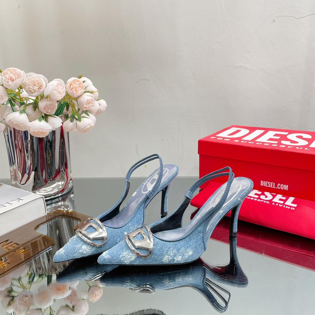 Diesel Women's Blue Venus Heels - DopestKickz