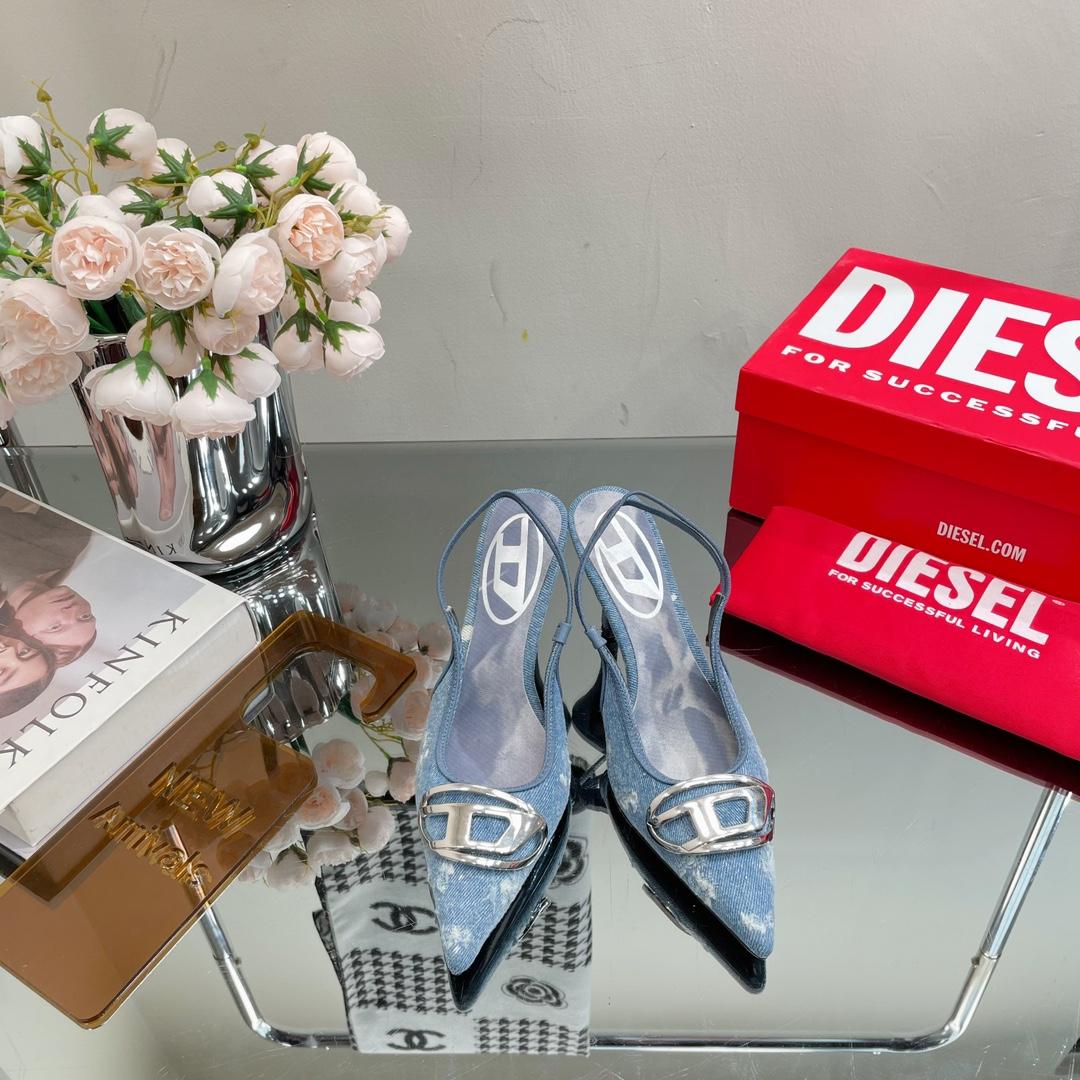Diesel Women's Blue Venus Heels - DopestKickz
