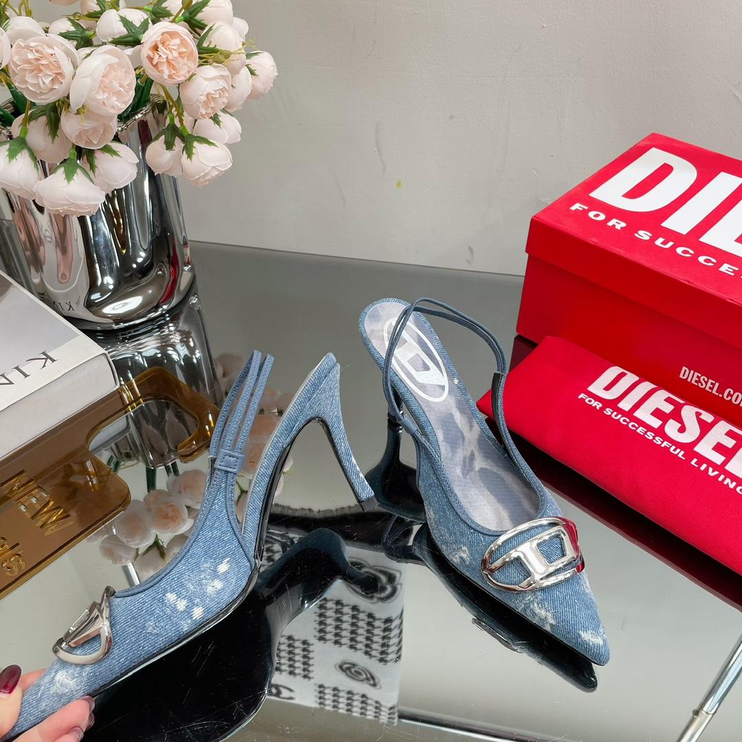 Diesel Women's Blue Venus Heels - DopestKickz