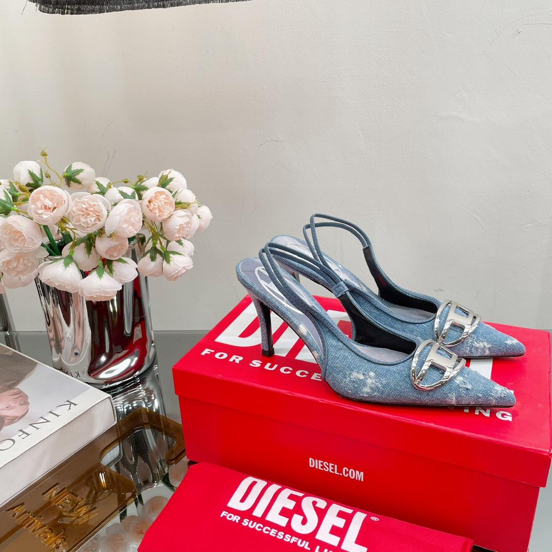 Diesel Women's Blue Venus Heels - DopestKickz