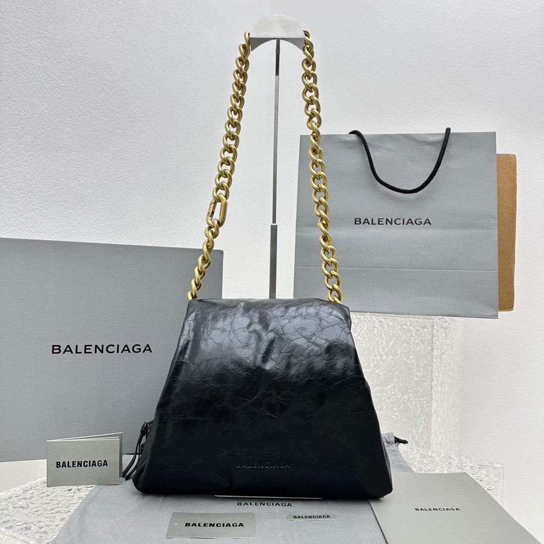 Balenciaga Puffer Small Bag In Black - DopestKickz