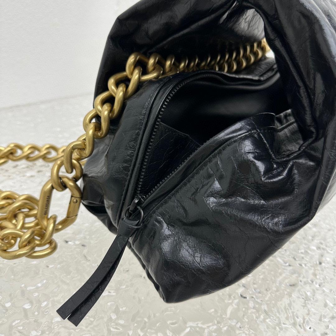 Balenciaga Puffer Small Bag In Black - DopestKickz