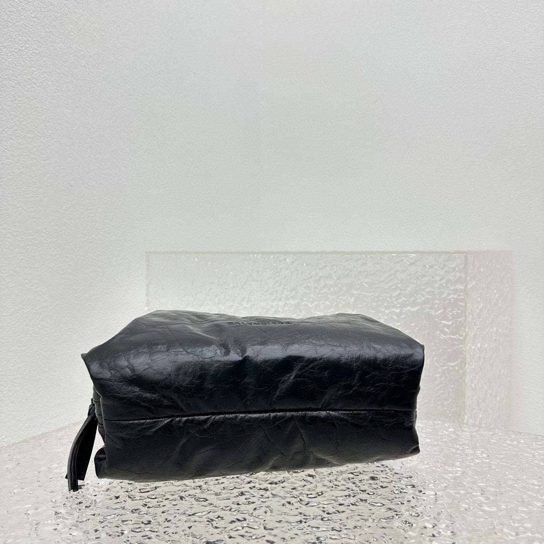 Balenciaga Puffer Small Bag In Black - DopestKickz