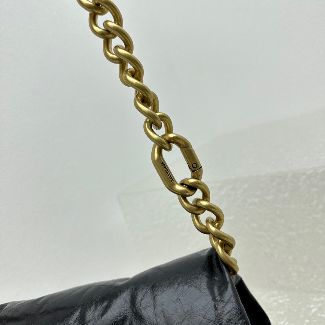 Balenciaga Puffer Small Bag In Black - DopestKickz