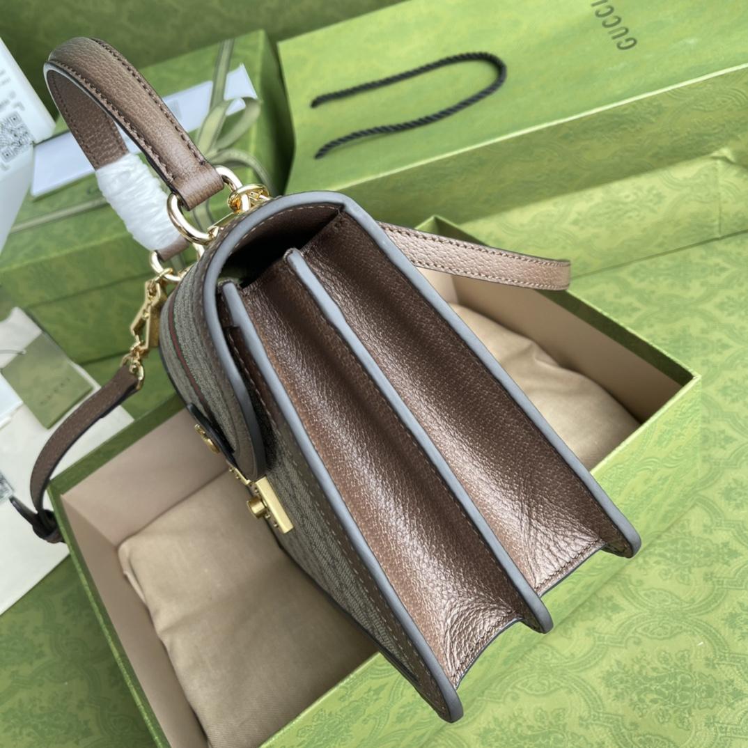 Gucci Ophidia GG Small Top Handle Bag(25-17.5-7cm) - DopestKickz